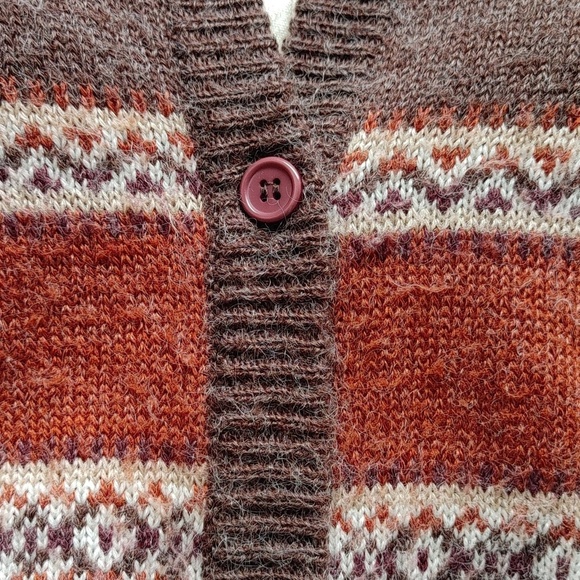 Vintage Razzle Dazzle Cardigan Sweater in Autumn Colors - Picture 5 of 15
